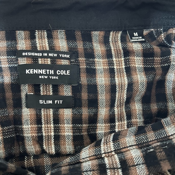 Kenneth Cole Men’s Flannel Button Down - Picture 2 of 2